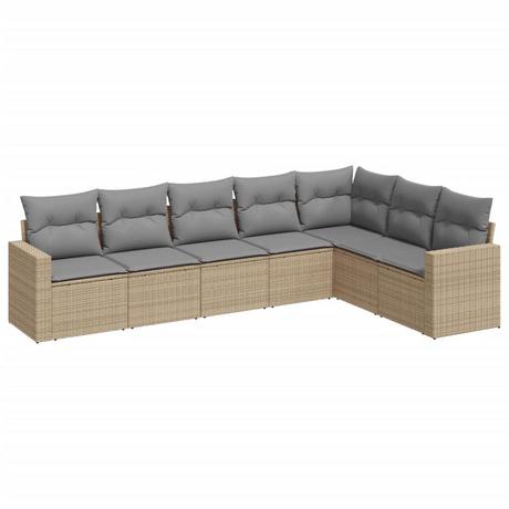 VidaXL set divano da giardino Polirattan  