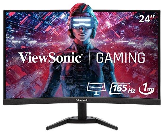 ViewSonic  VX Series VX2418C Computerbildschirm 61 cm (24") 1920 x 1080 Pixel LCD Schwarz 