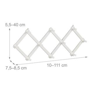 Northix Einziehbarer Wandgarderobenhalter aus Holz  