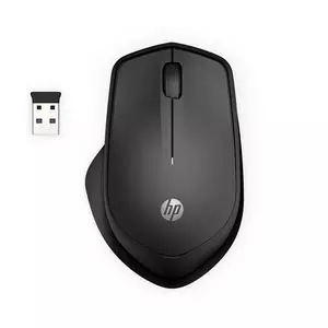 HP Silent 280M - Maus - kabellos - kabelloser Empfänger (USB) - Jet Black - für OMEN by HP Laptop 15; ENVY Laptop 13, 15; Laptop 14; Pavilion x360 Laptop