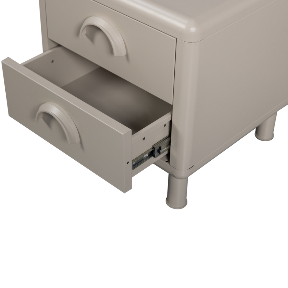 mutoni Table de nuit Rune sable  