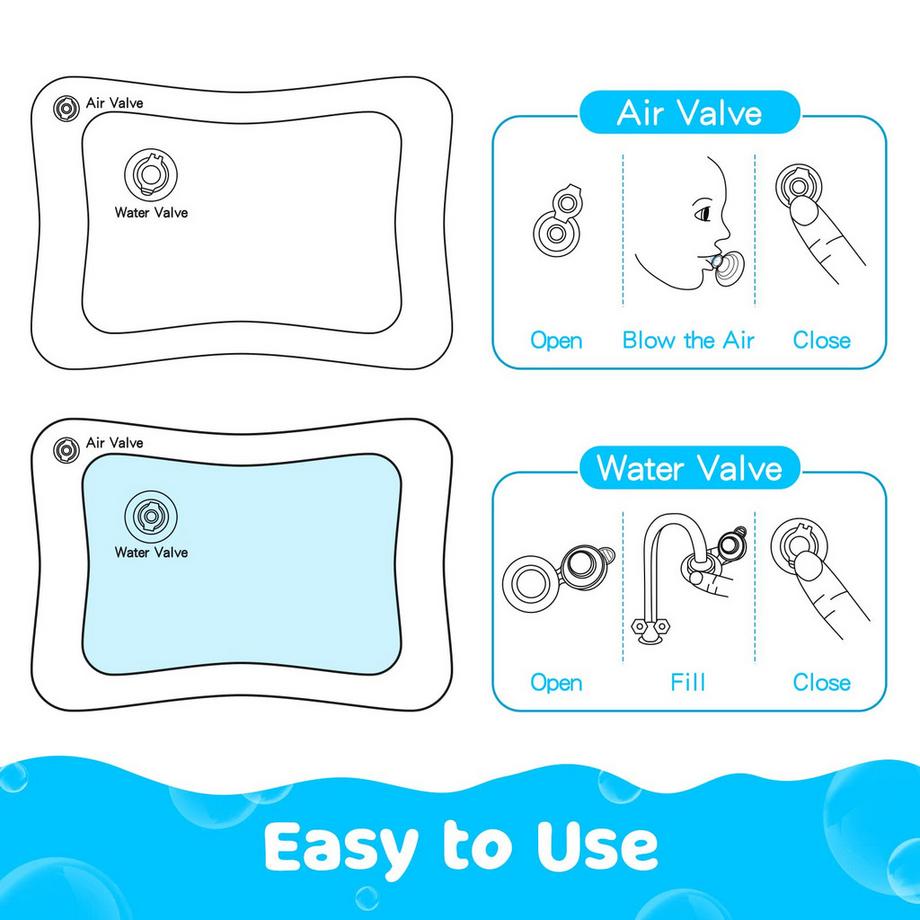 Activity-board  Wassermatte, Wasserspielmatte für Babys 