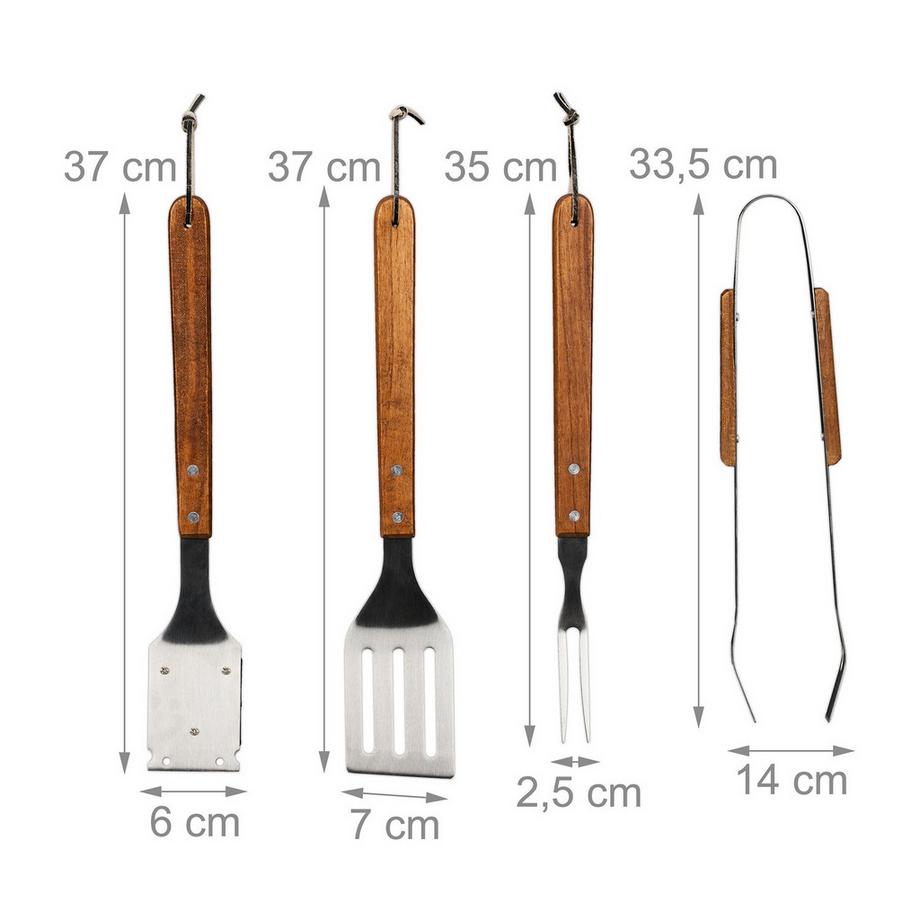 B2X  Grillbesteck 4-teilig 