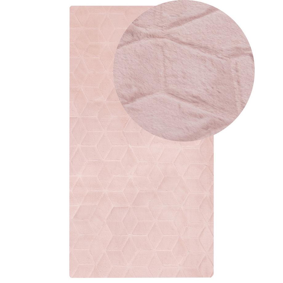 Beliani Tappeto in pelliccia sintetica en Poliestere Moderno THATTA  