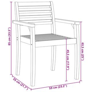 VidaXL Gartenstuhl akazienholz  