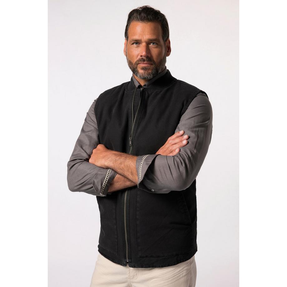 JP1880 Gilet in tela Collo College  