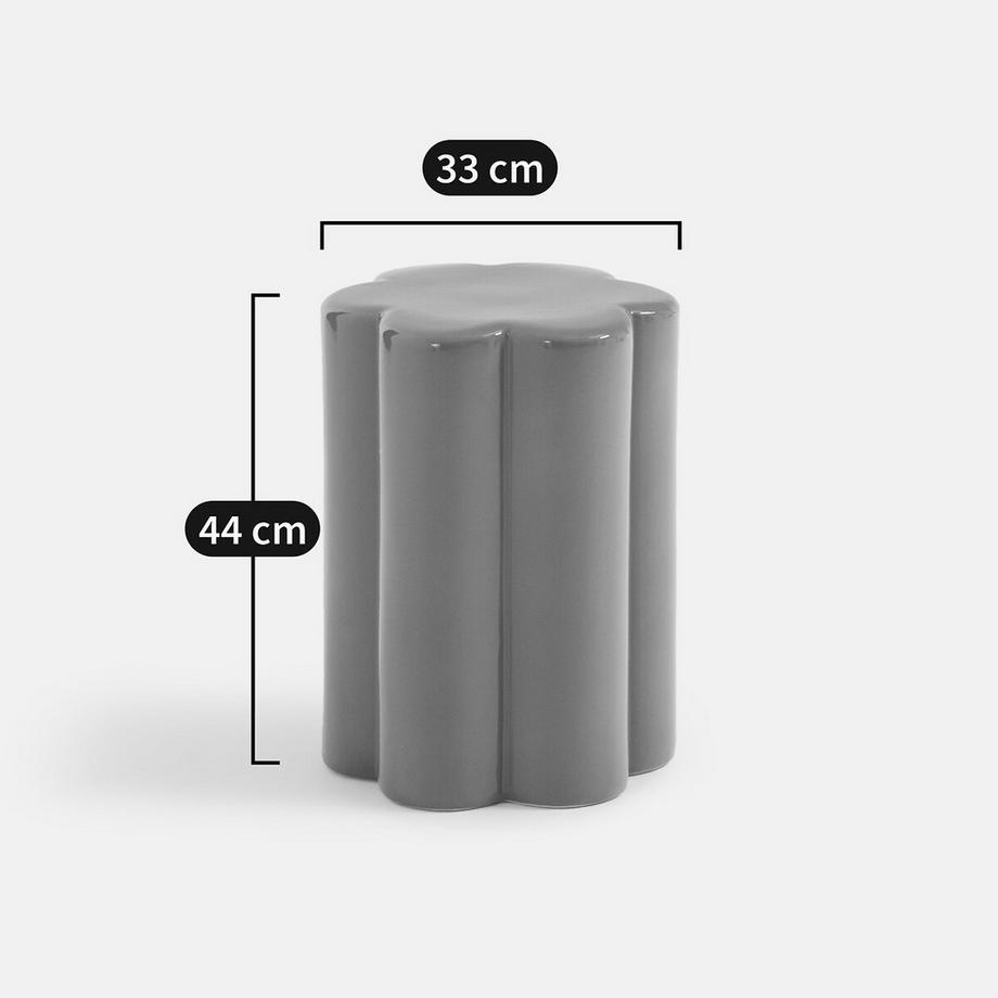 La Redoute Intérieurs Bout de canapé et chevet fleur en céramique  