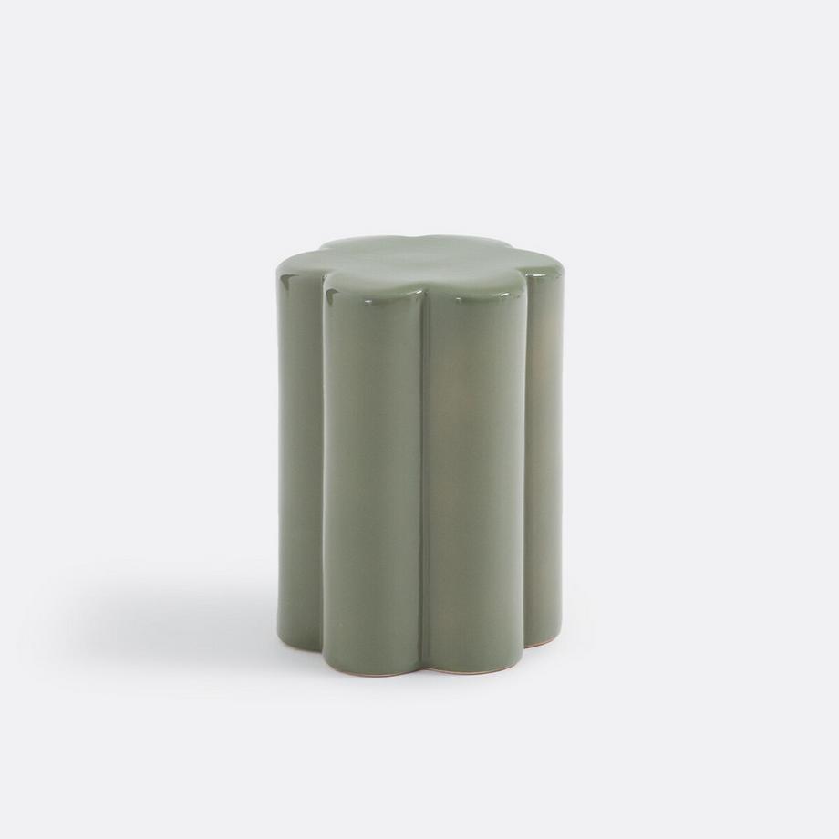 La Redoute Intérieurs Bout de canapé et chevet fleur en céramique  