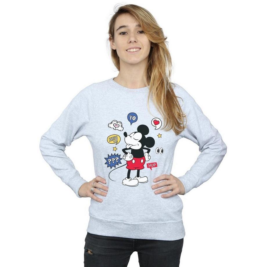 Disney Mickey Mouse Emoticons Sweatshirt  