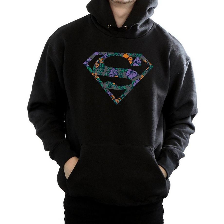 DC COMICS Superman Floral Logo Hoodie  