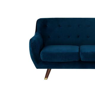 Beliani 2 Sitzer Sofa aus Samtstoff Glamourös BODO  