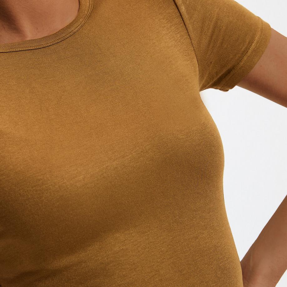 La Redoute Collections T-shirt Manches Courtes Col Rond  