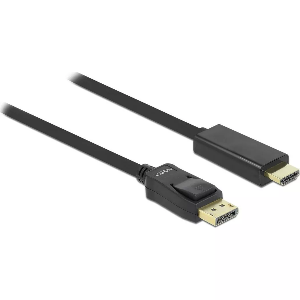 DeLOCK Cable Displayport > HDMI m/m 2m Black