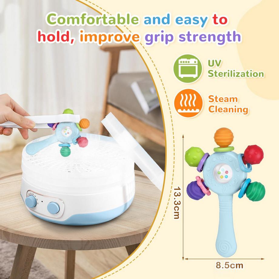 Activity-board  Hochwertige Babyrassel - Beißring - BPA 