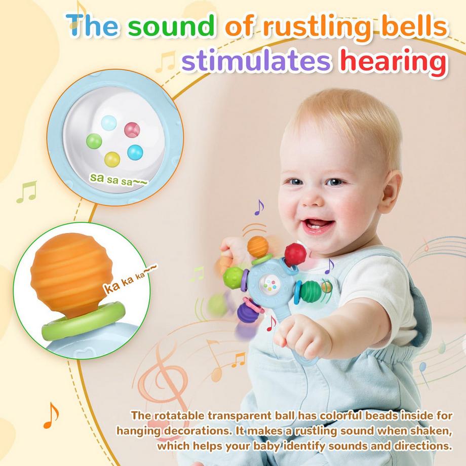 Activity-board  Hochwertige Babyrassel - Beißring - BPA 
