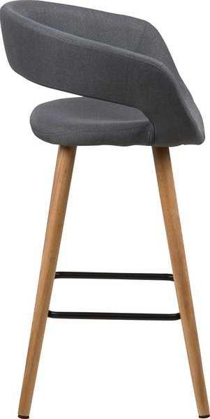 mutoni Tabouret de bar basse cabot gris foncé  