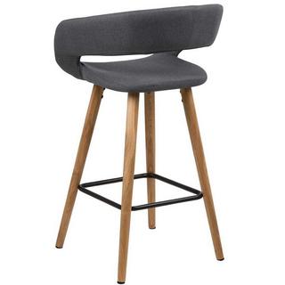 mutoni Tabouret de bar bas Cabot gris foncé  