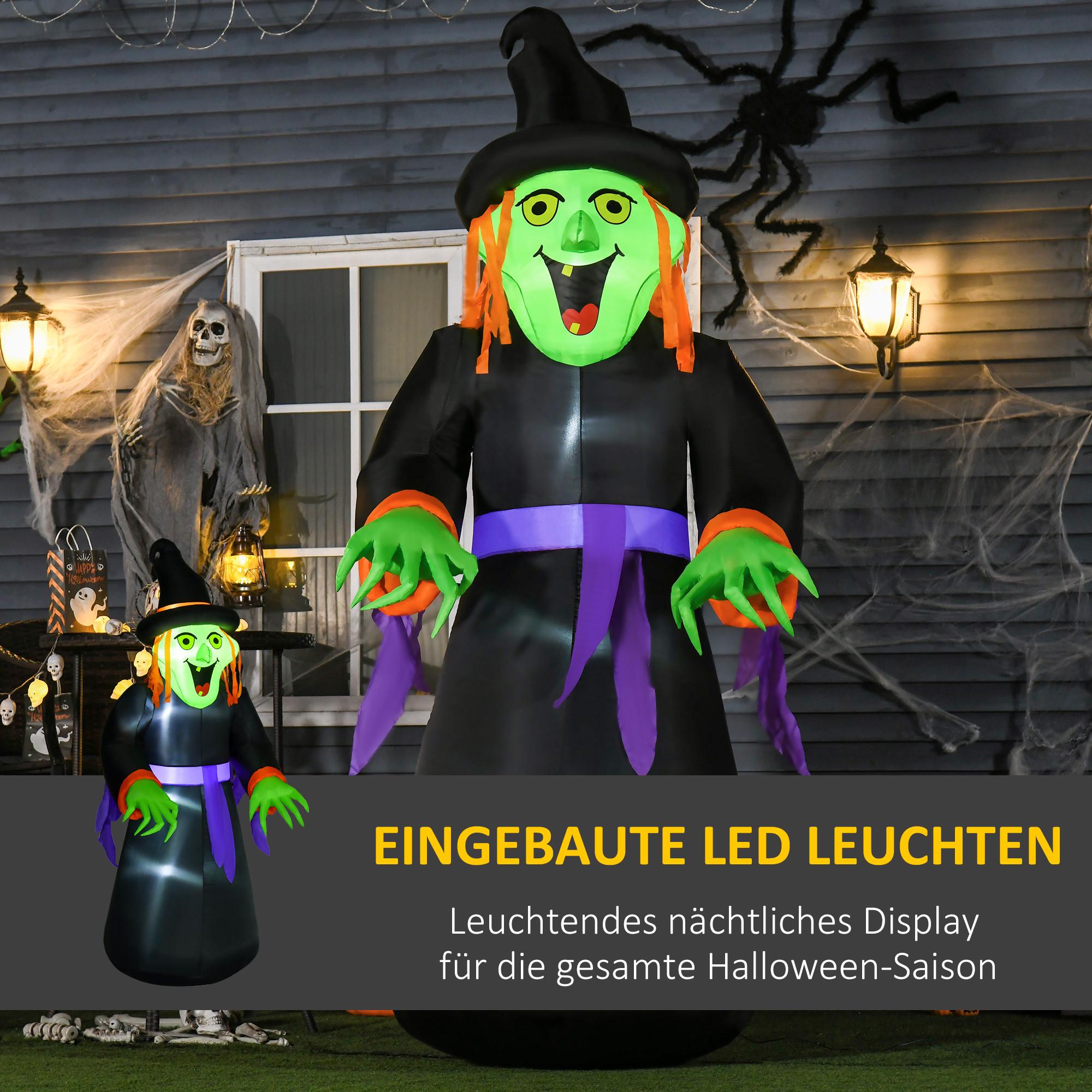 HOMCOM Halloween Aufblasbare Hexen  