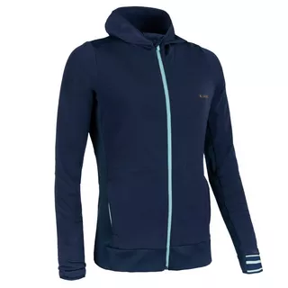 KALENJI VESTE D ATHL TISME FEMME WARM BLEUE MARINE BLEU CIEL