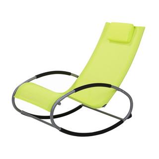 Beliani Schaukel-Sonnenliege aus Stahl Modern CAMPO  