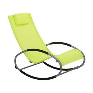 Beliani Schaukel-Sonnenliege aus Stahl Modern CAMPO  