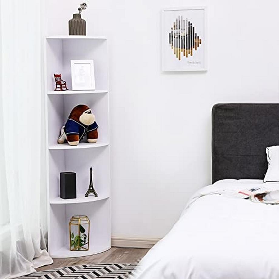 Pricenet 4-stufiges Eckregal: Maximieren Sie den Platz und präsentieren Sie Dekor  