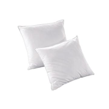 Lot de 2 oreillers recyclés 60 x 60 cm de DREAMEA - Enveloppe 100% microfibre - ROSA