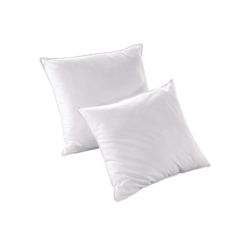 Vente-unique Lot de 2 oreillers recyclés 60 x 60 cm de DREAMEA - Enveloppe 100% microfibre - ROSA  