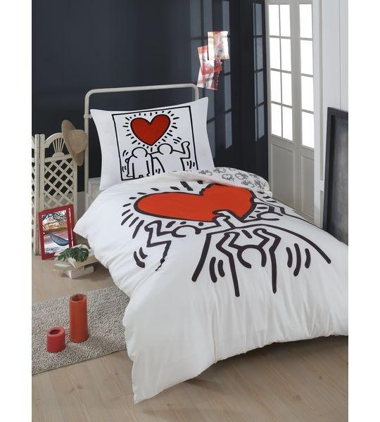 Keith Haring Love Set de linge de lit  