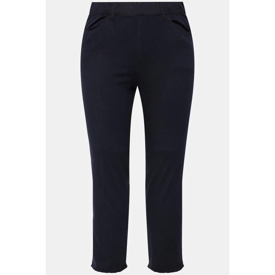 Ulla Popken Sienna Pantaloni 7/8 Gamba Aderente Orlo Sfrangiato  