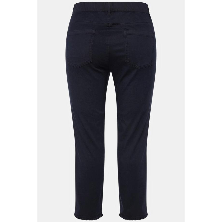 Ulla Popken Sienna Pantaloni 7/8 Gamba Aderente Orlo Sfrangiato  