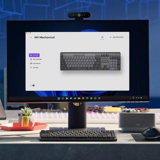 Logitech  MX Mechanical Tastatur RF Wireless + Bluetooth QWERTZ Schweiz Graphit, Grau 