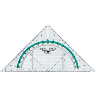 M+R  M+R Geodreieck 16cm 723170300 glasklar, bruchfest 