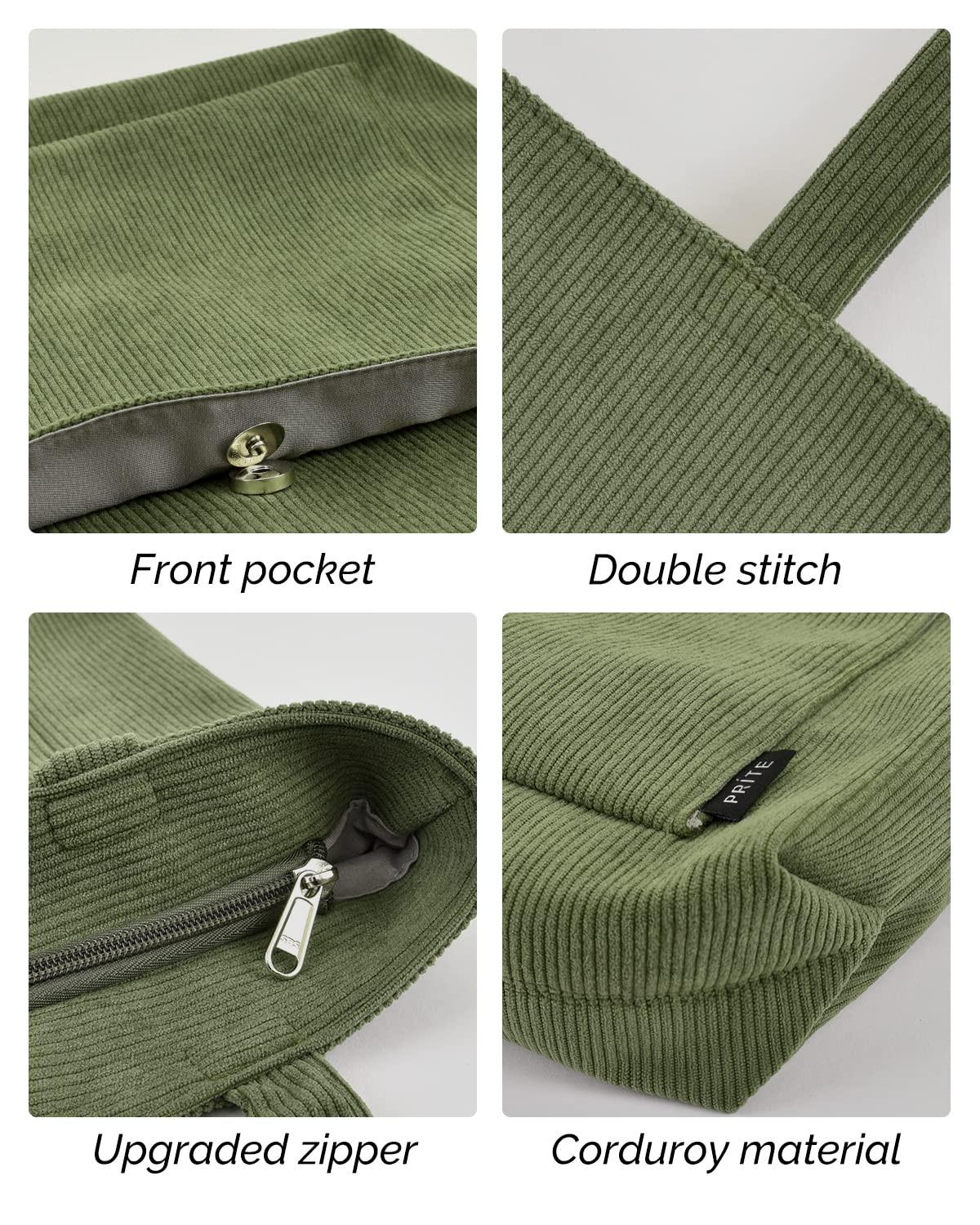 Only-bags.store Cord Tasche Reissverschluss Umhängetasche Gross Shopper Tote Bag Handtasche  