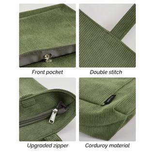 Only-bags.store Cord Tasche Reissverschluss Umhängetasche Gross Shopper Tote Bag Handtasche  