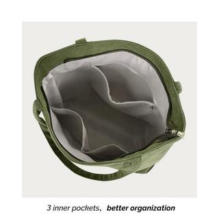 Only-bags.store Cord Tasche Reissverschluss Umhängetasche Gross Shopper Tote Bag Handtasche  