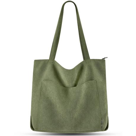 Only-bags.store  Sac à main en velours côtelé, grand sac à bandoulière, sac seau en tissu pour collège, école, travail, voyage, shopping 