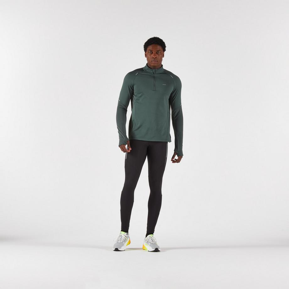 KIPRUN  Laufshirt Langarm  mit Reissverschluss synthetisch 