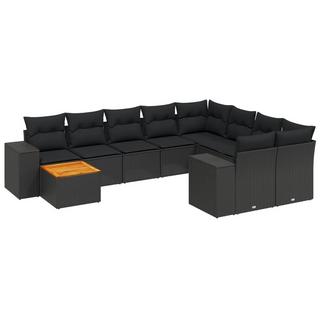 VidaXL Ensemble de canapés de jardin rotin synthétique  