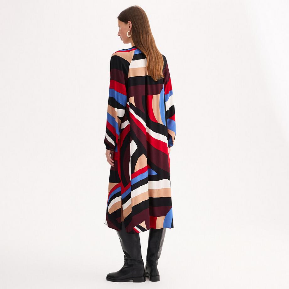 La Redoute Collections Gerades Kleid Grafisches Printmuster  