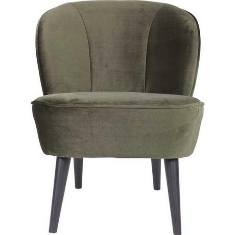 mutoni Fauteuil Sara Velours vert chaud  