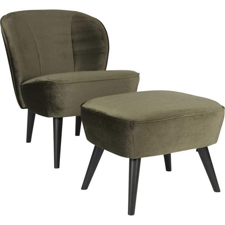 mutoni Sessel Sara Velvet warm green  