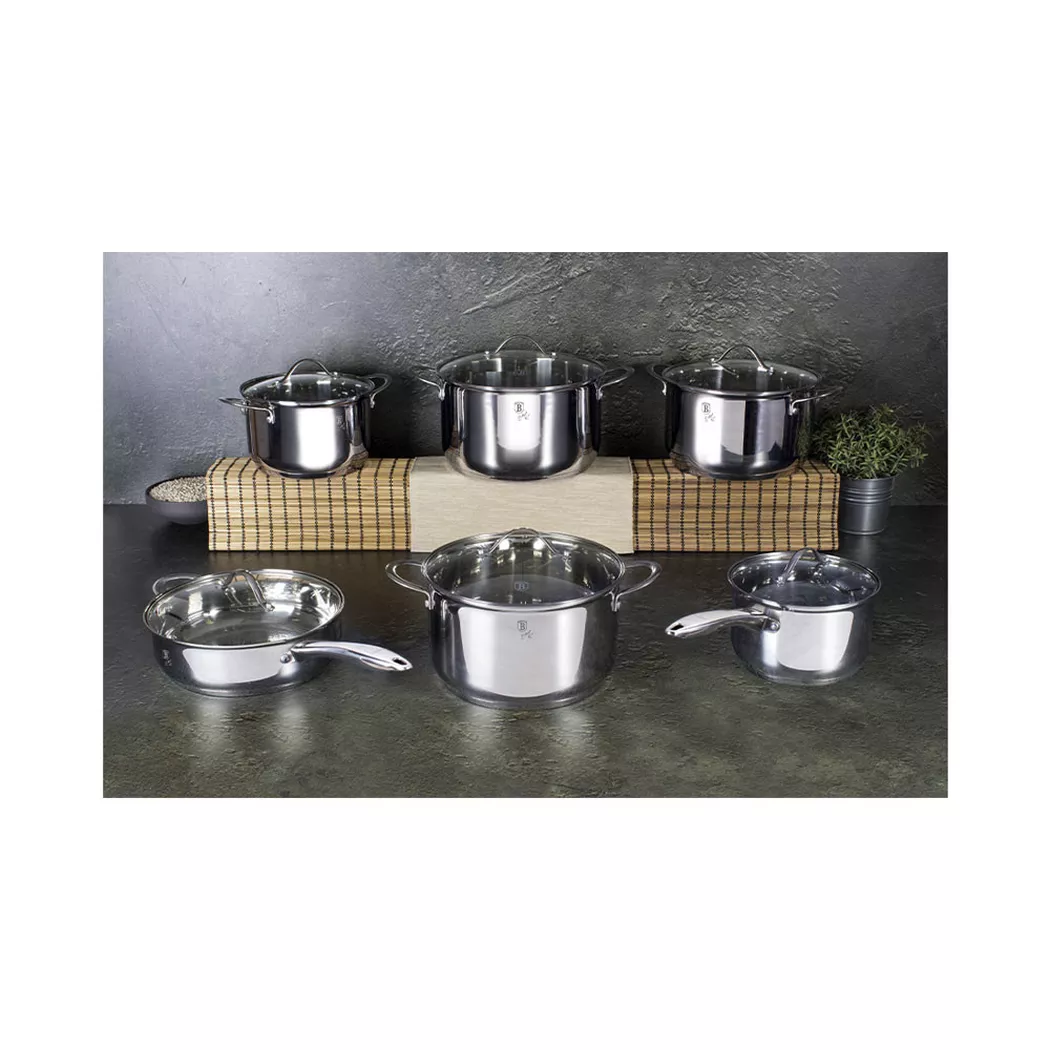 Berlinger - 12-teiliges Kochgeschirr-Set Silver Jewellery Collection, One Size