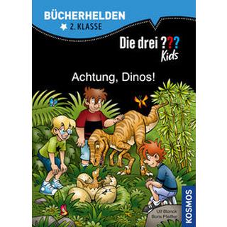 Die drei ??? Kids, Bücherhelden 2. Klasse, Achtung, Dinos! Pfeiffer, Boris; Blanck, Ulf; Saße, Jan (Illustrationen) Gebundene Ausgabe 