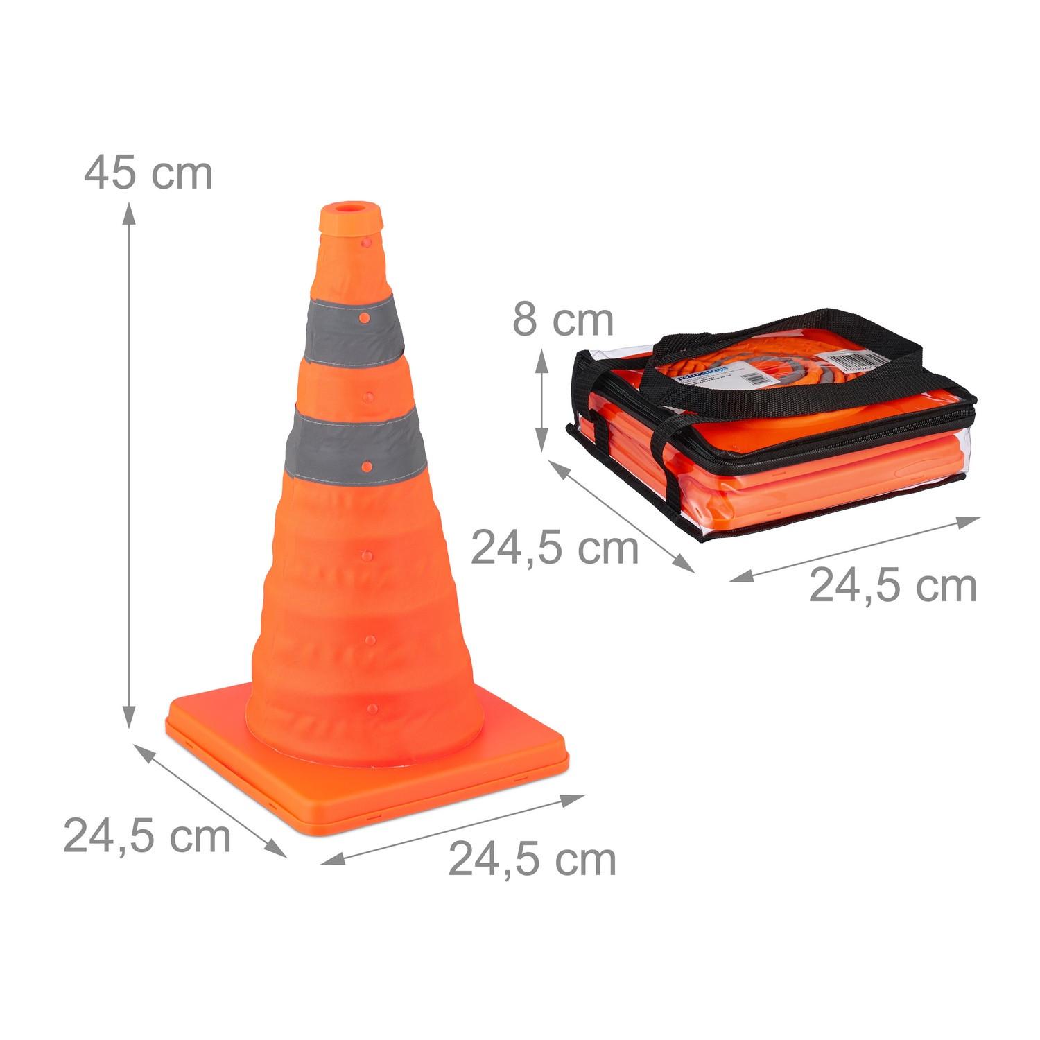 Northio Pylônes de conduite pliables en pack de 2  