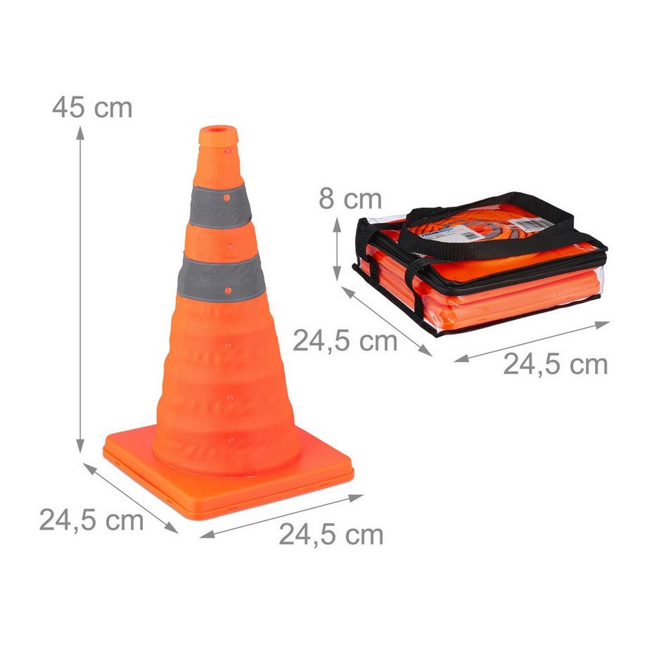 Northio Pylônes de conduite pliables en pack de 2  