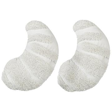 Lot de 2 coussins en Coton Moderne SNOWDROP