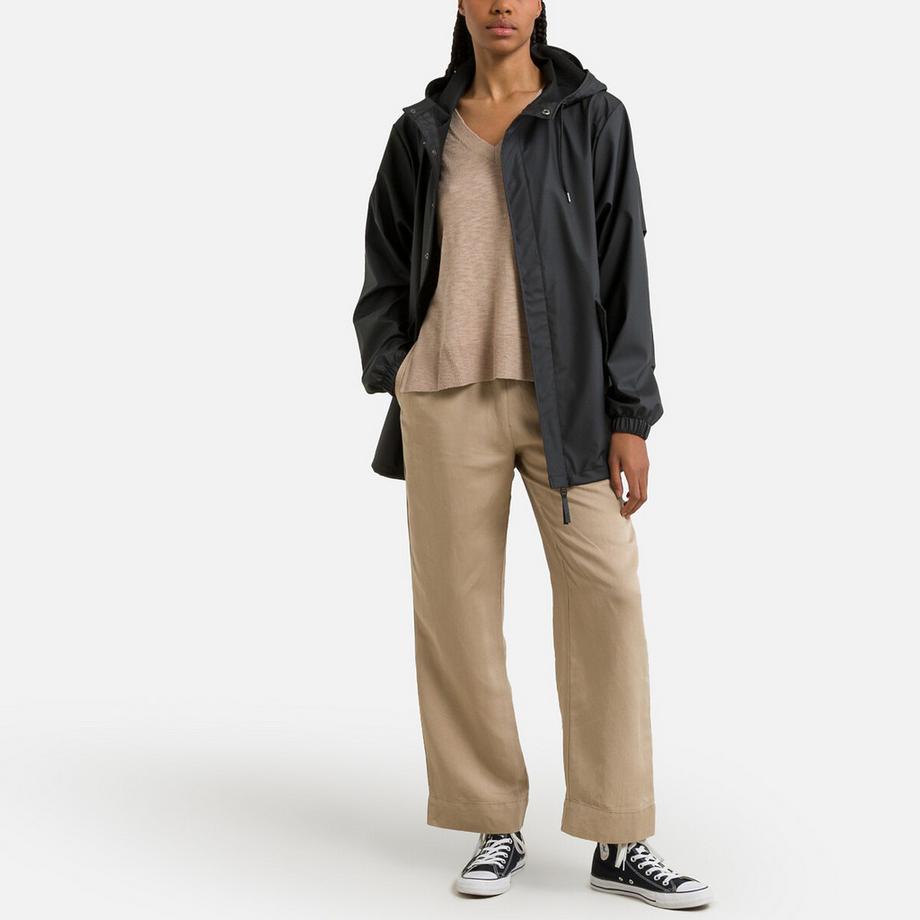 RAINS Unisex-Regenjacke mit Kapuze FISHTAIL JACKET  