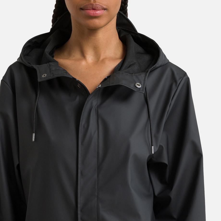 RAINS Unisex-Regenjacke mit Kapuze FISHTAIL JACKET  