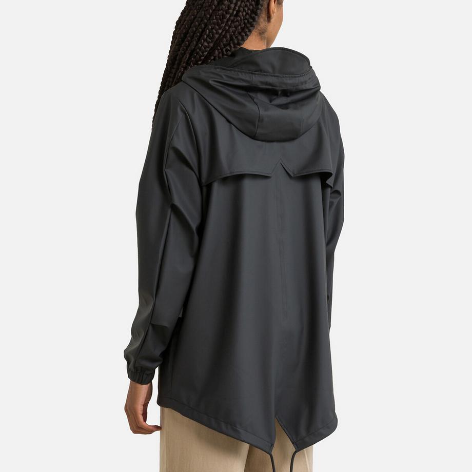 RAINS Unisex-Regenjacke mit Kapuze FISHTAIL JACKET  